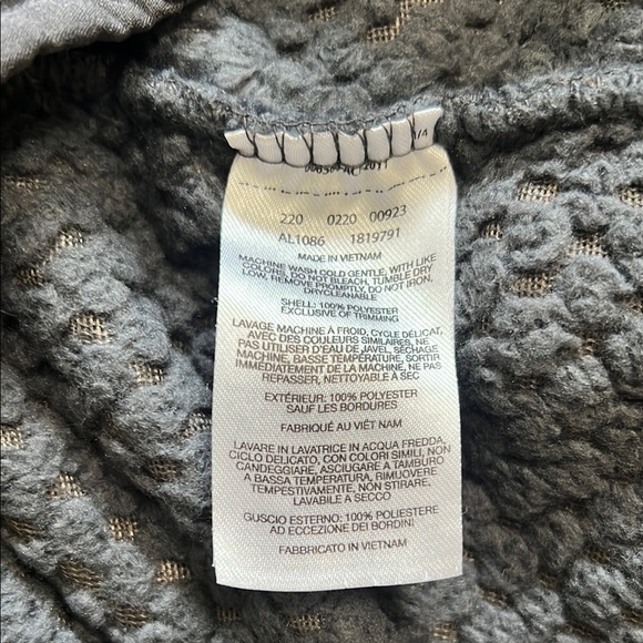 Columbia Jacket Women’s Charcoal Gray Fuzzy Full Zip Athleisure, Size Medium - Picture 10 of 14